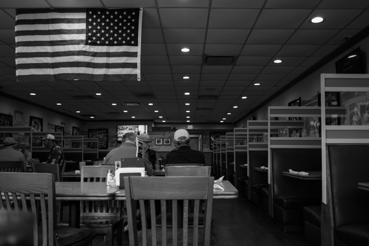 American restaurant interior