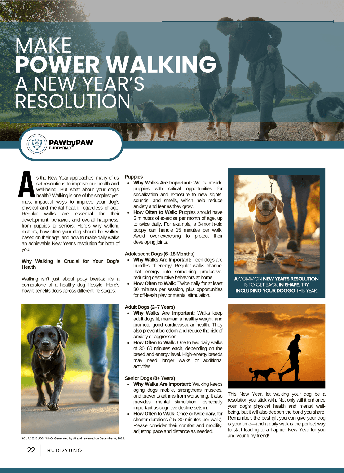 buddyuno, dog magazine, page 22