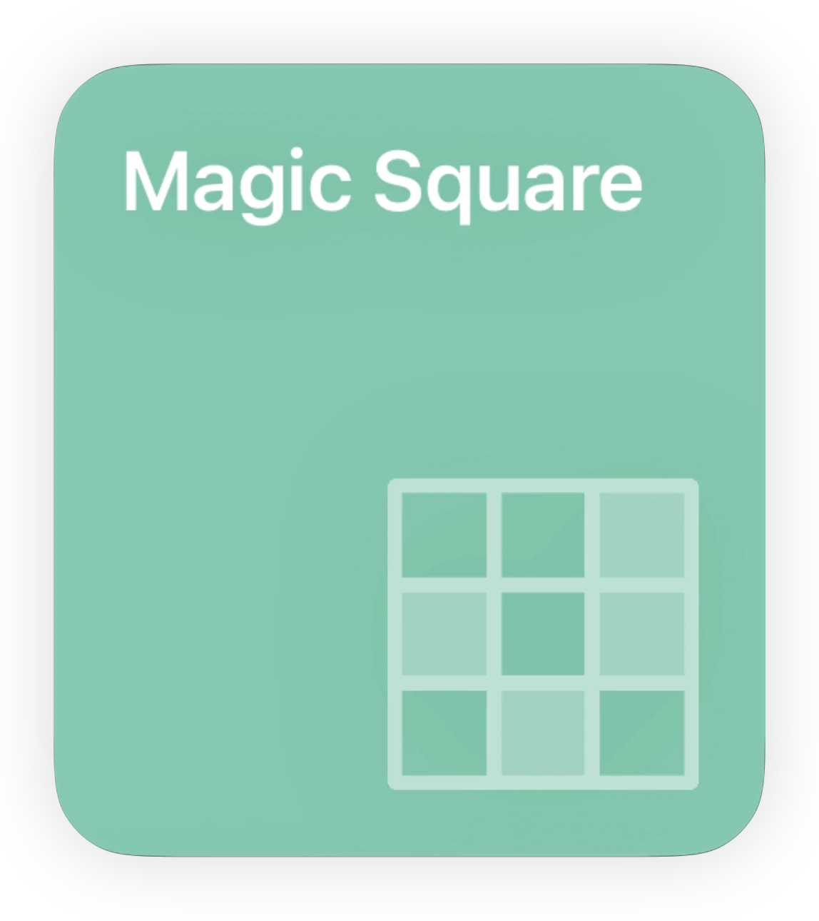 Mathe-Spiel Magisches Quadrat