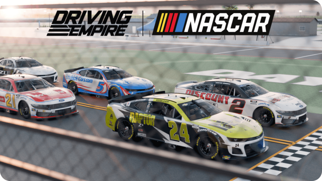 NASCAR on Roblox and Driving Empire, an experience created by Voldex engaging gen z with gaming integrations