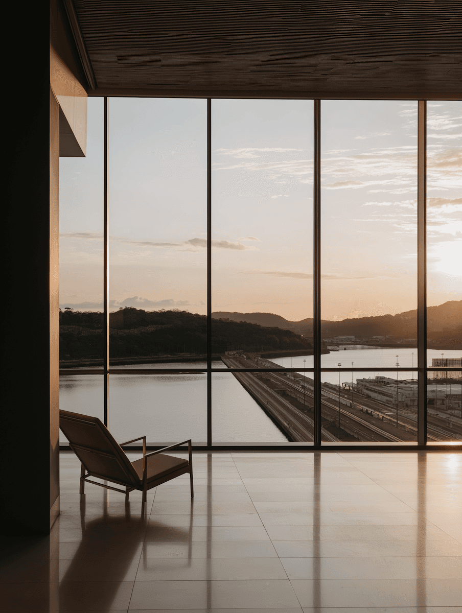 A lone figure walks on a sandy beach near the ocean.