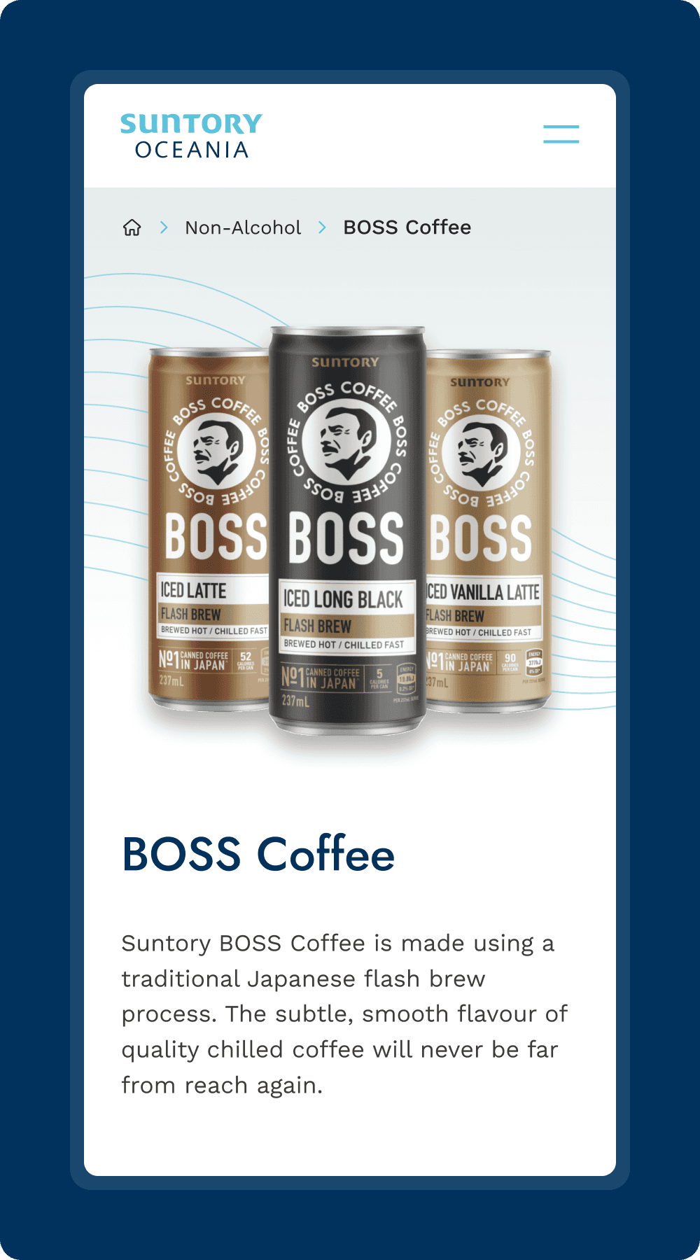 A screenshot from the Stuff page of the website