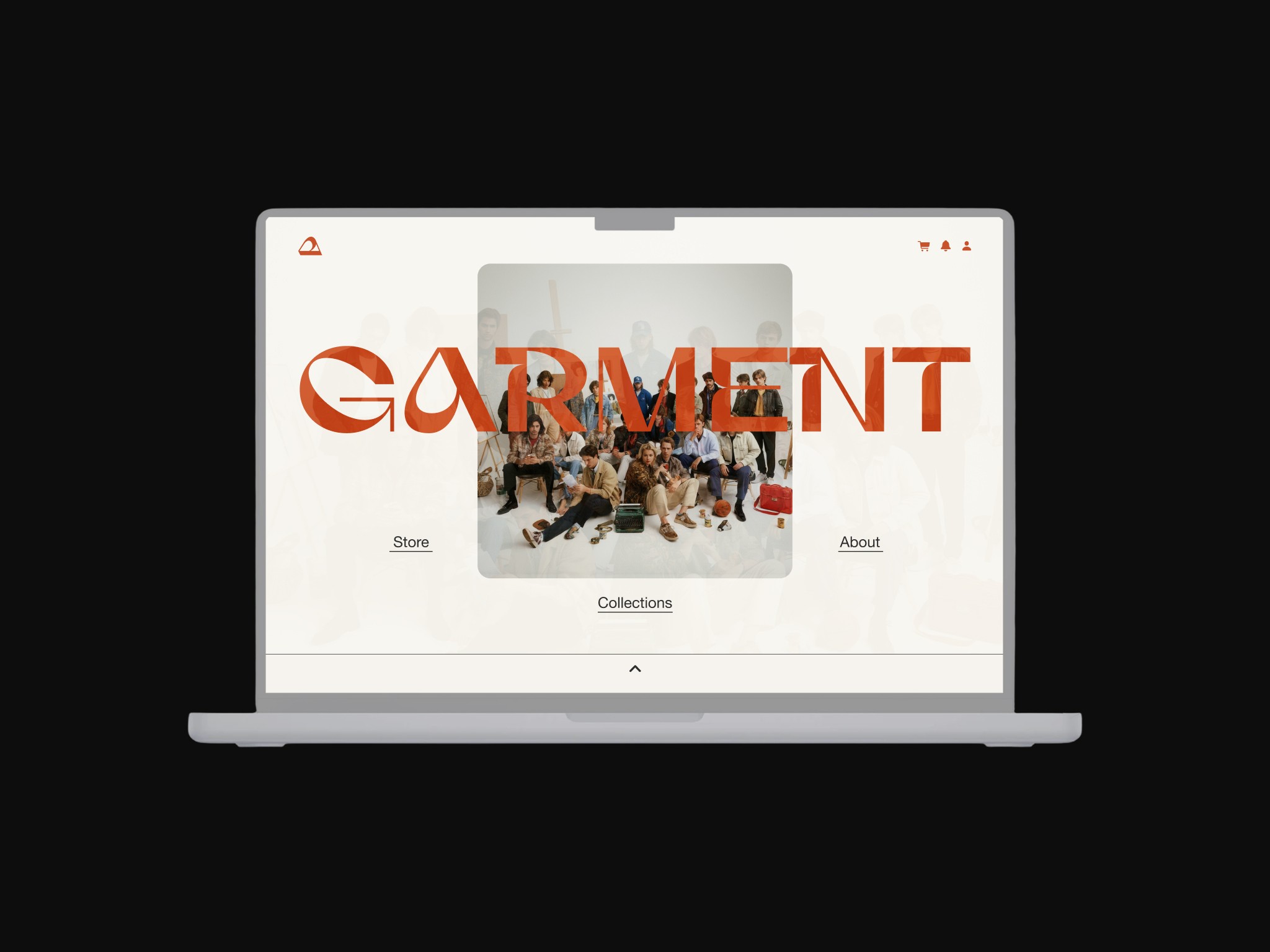Garmet web mockup image