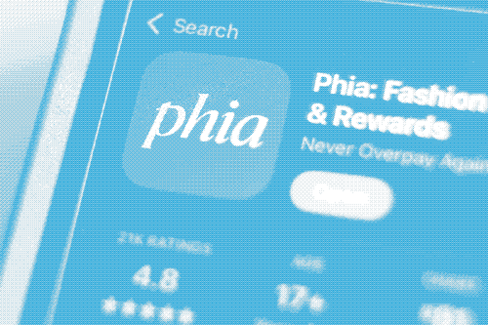 Person views offerwall on a smartphone.