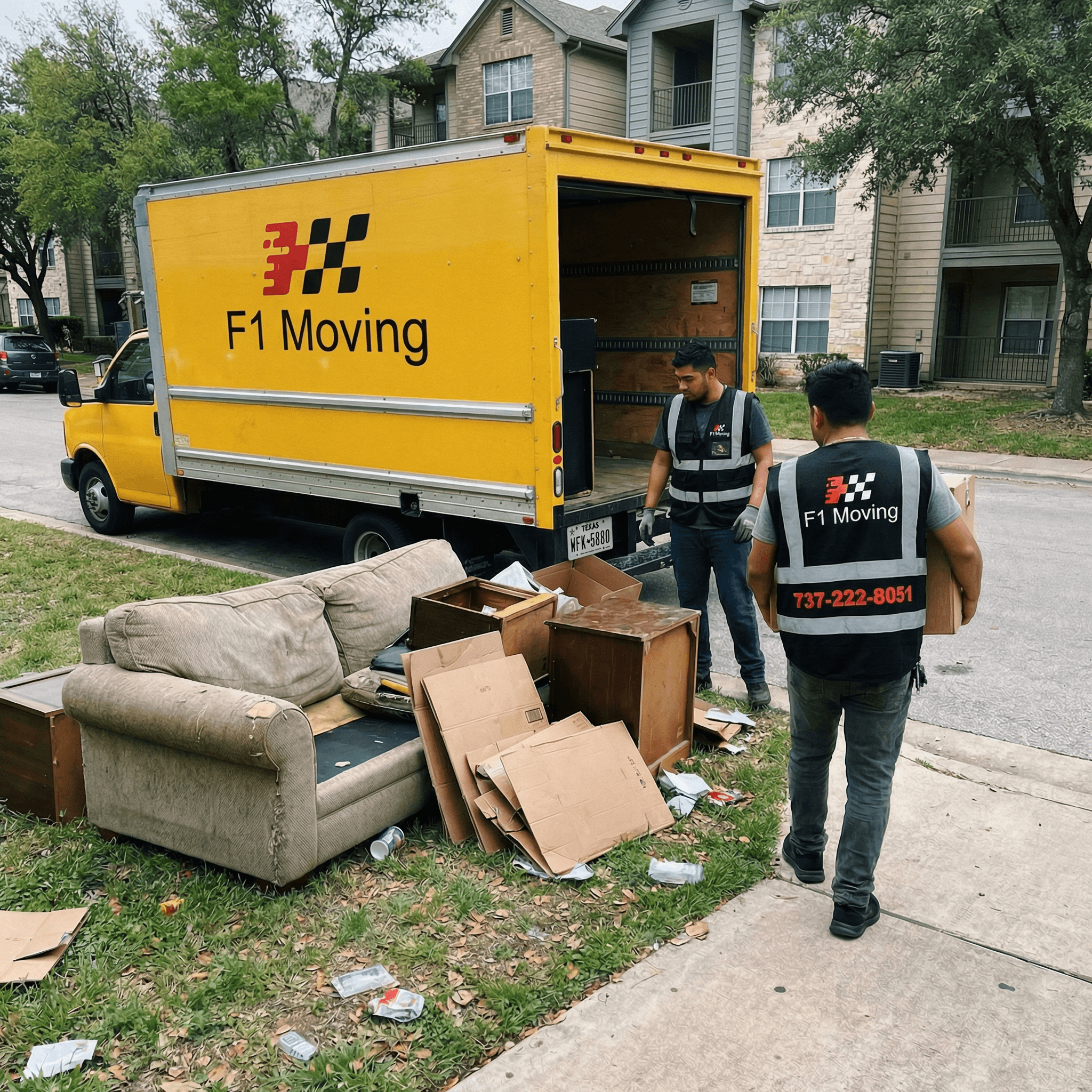 junk removal service austinin Austin TX removing furniture and unwanted items quickly
