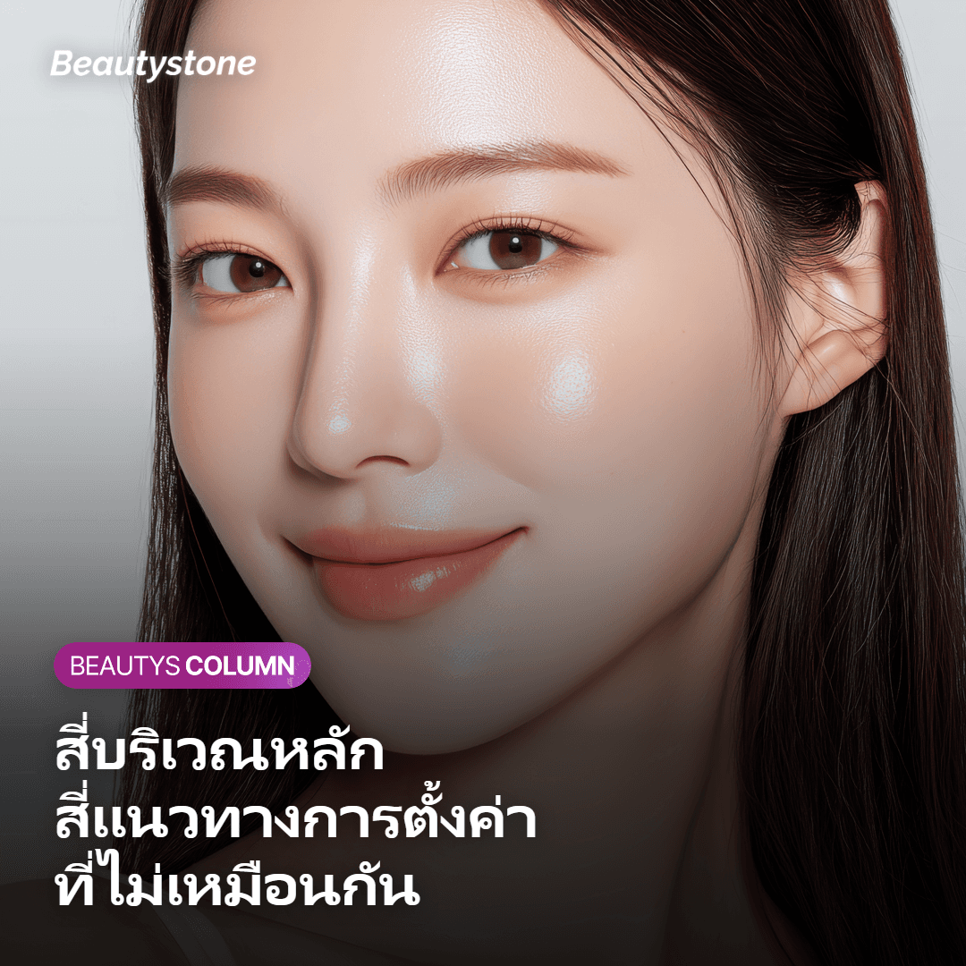 การวางแผนตั้งค่าแยกโซนแก้ม หน้าผาก กรอบหน้า และรอบดวงตา