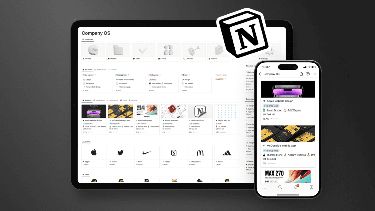 10 Best Notion Business Templates for 2025 - Solt Wagner