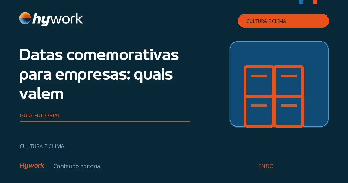 Capa editorial sobre datas comemorativas empresa 2026.