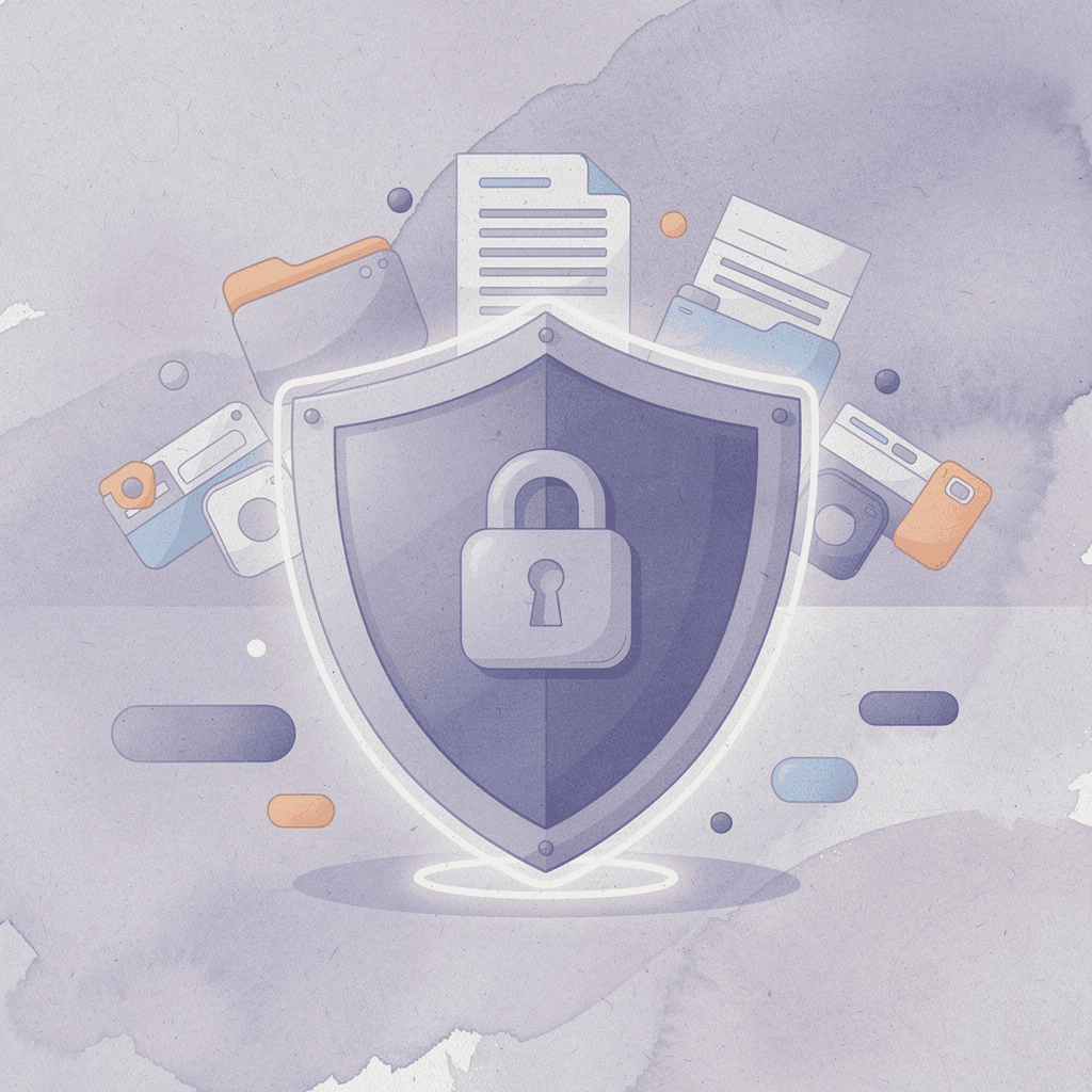 Shield protecting objects representing future opportunities from past liabilities