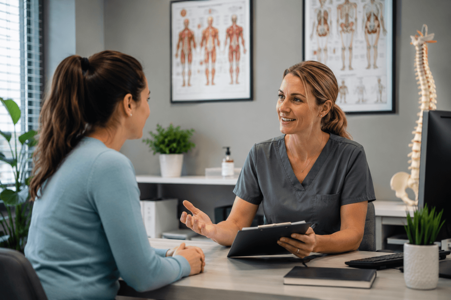 Person using a tablet for personalized digital health guidance