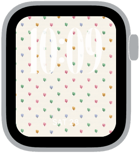 spring icons Apple Watch face preview 4 featuring floral, modern, and spring.