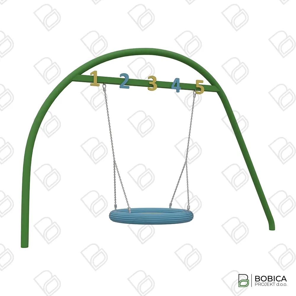 Spiralna ljuljačka s košarom za ljuljanje - "Swing Nest Arc"