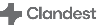 Clandestin logo featuring a modern design with bold typography and a minimalist aesthetic.