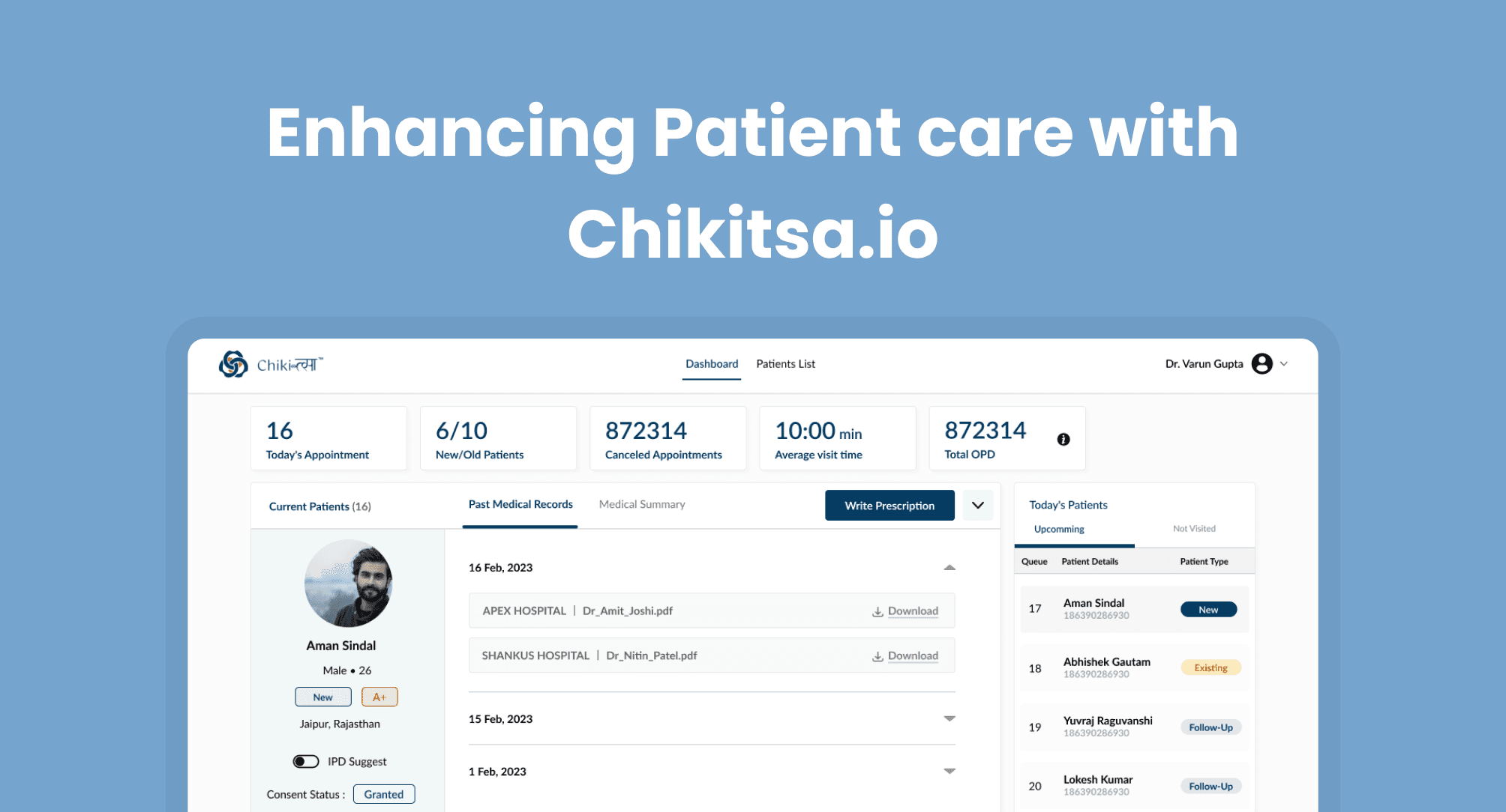 Header for landing page to boost website traffic