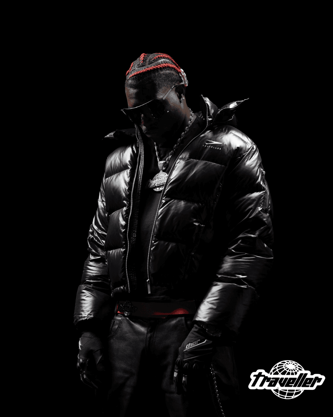 space gray Apple Watch with black Sports Band