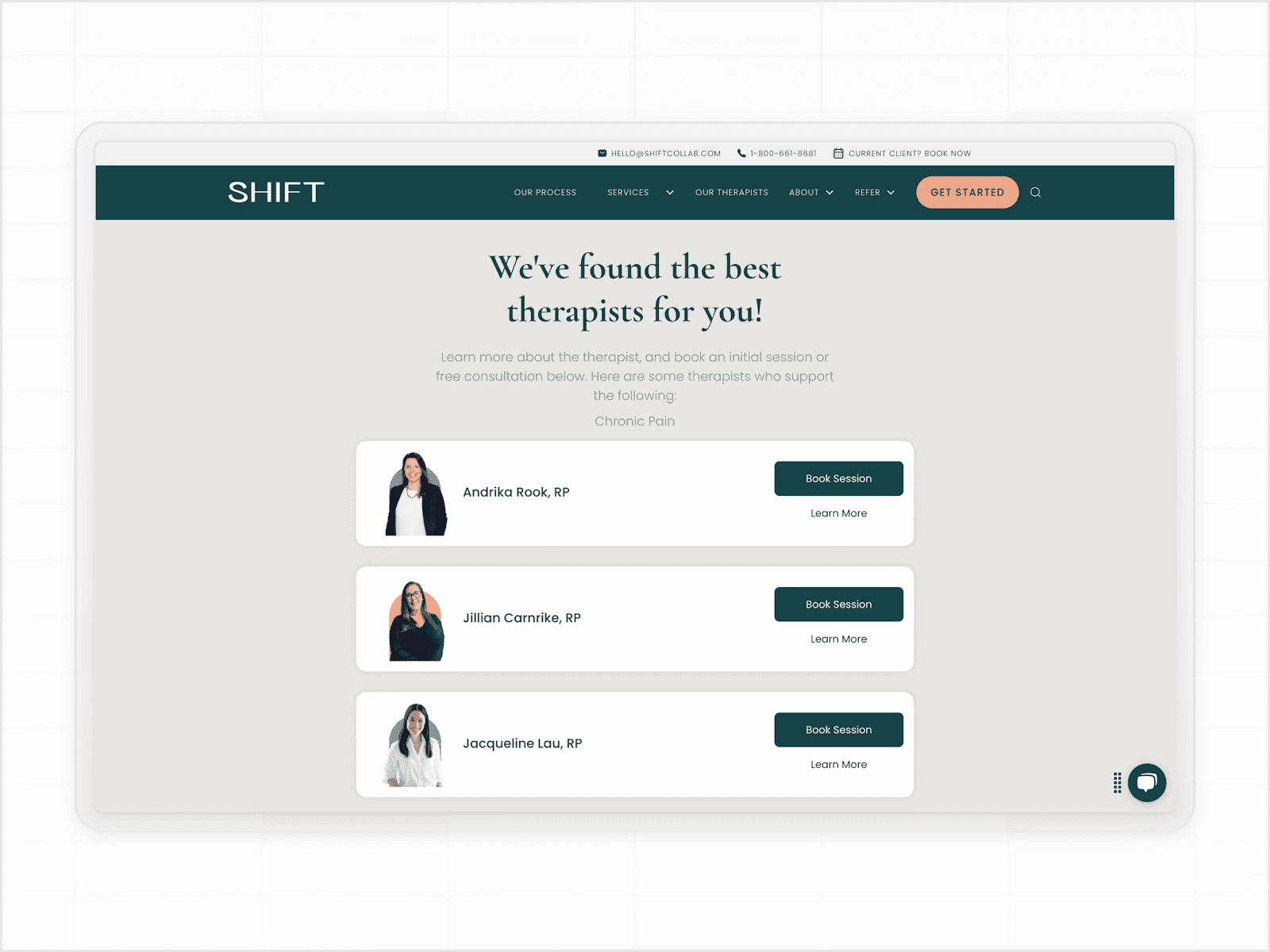 Shiftcollab booking page
