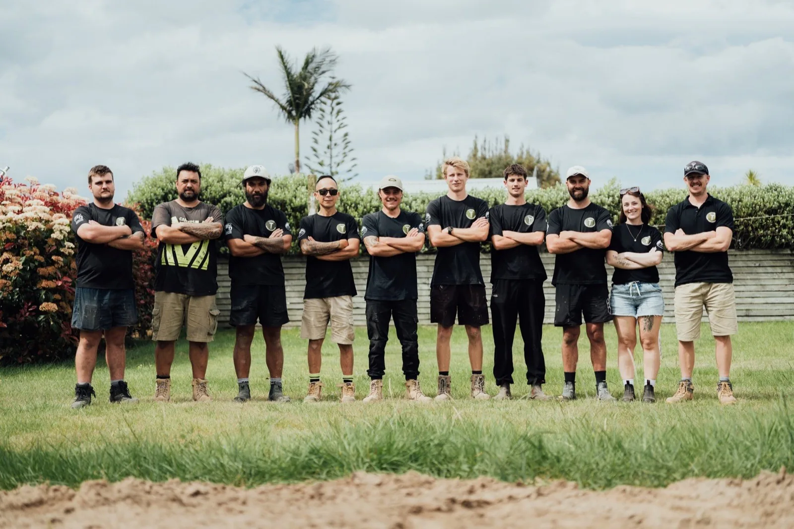 The Taylor Projects and Solutions team on site in Whangamatā