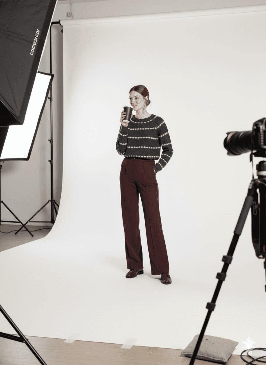 Pink tulip or flower bud on a thin green stem