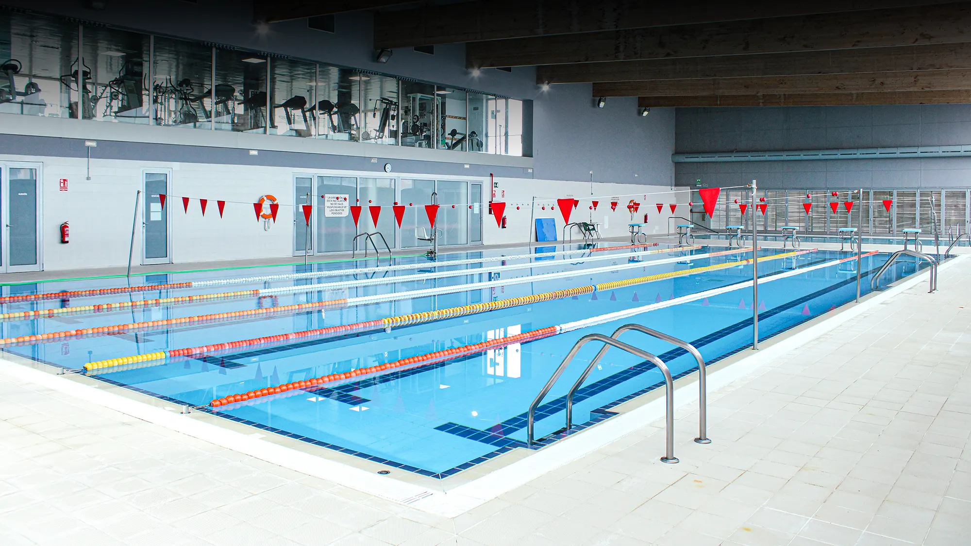 Interior del centro deportivo Ágora Oviedo