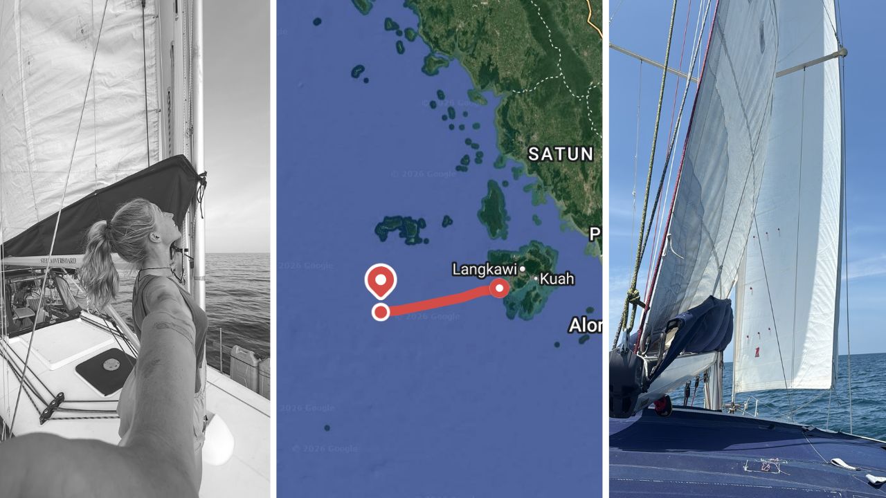 Sailing from Malaysia to Indonesia