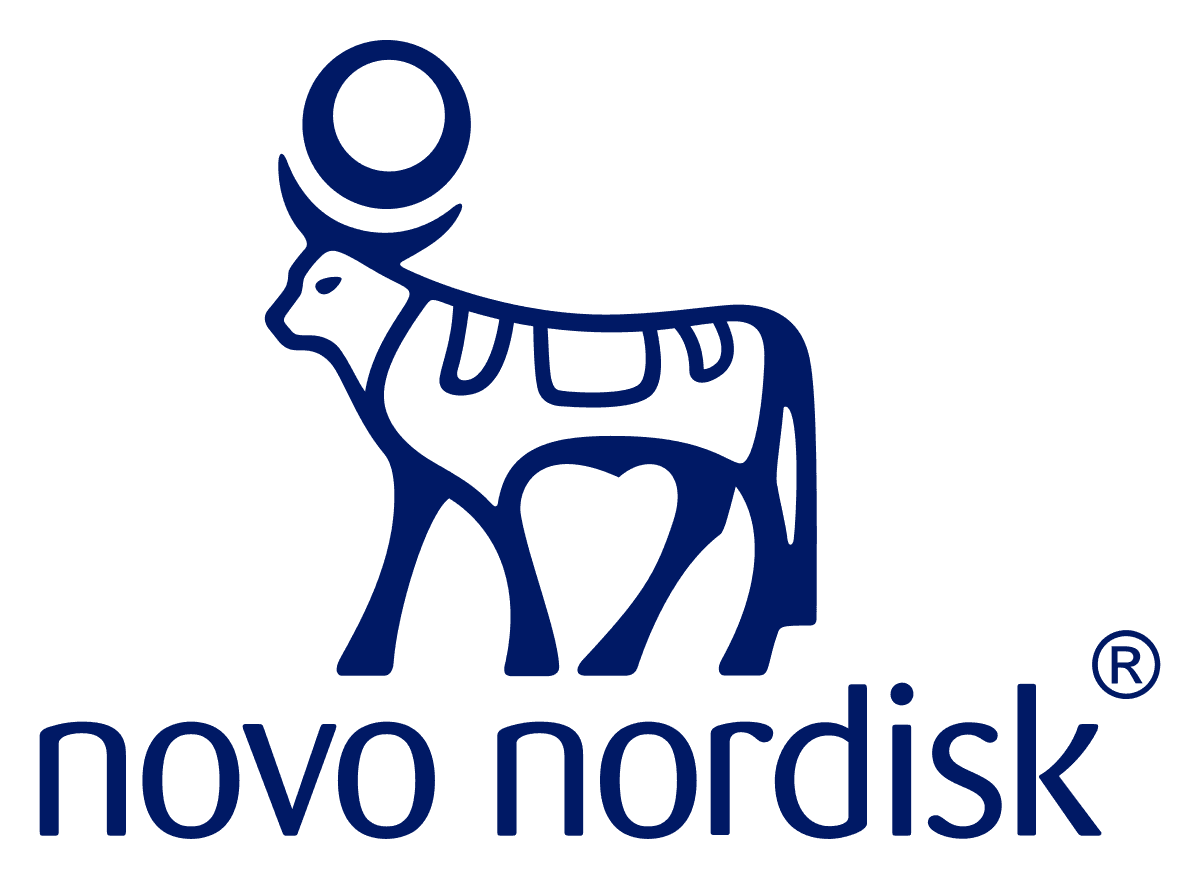 Novo Nordisk logo, a biotech and CRO client of TrialWire for clinical trial recruitment.
