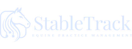 Stable track logo light