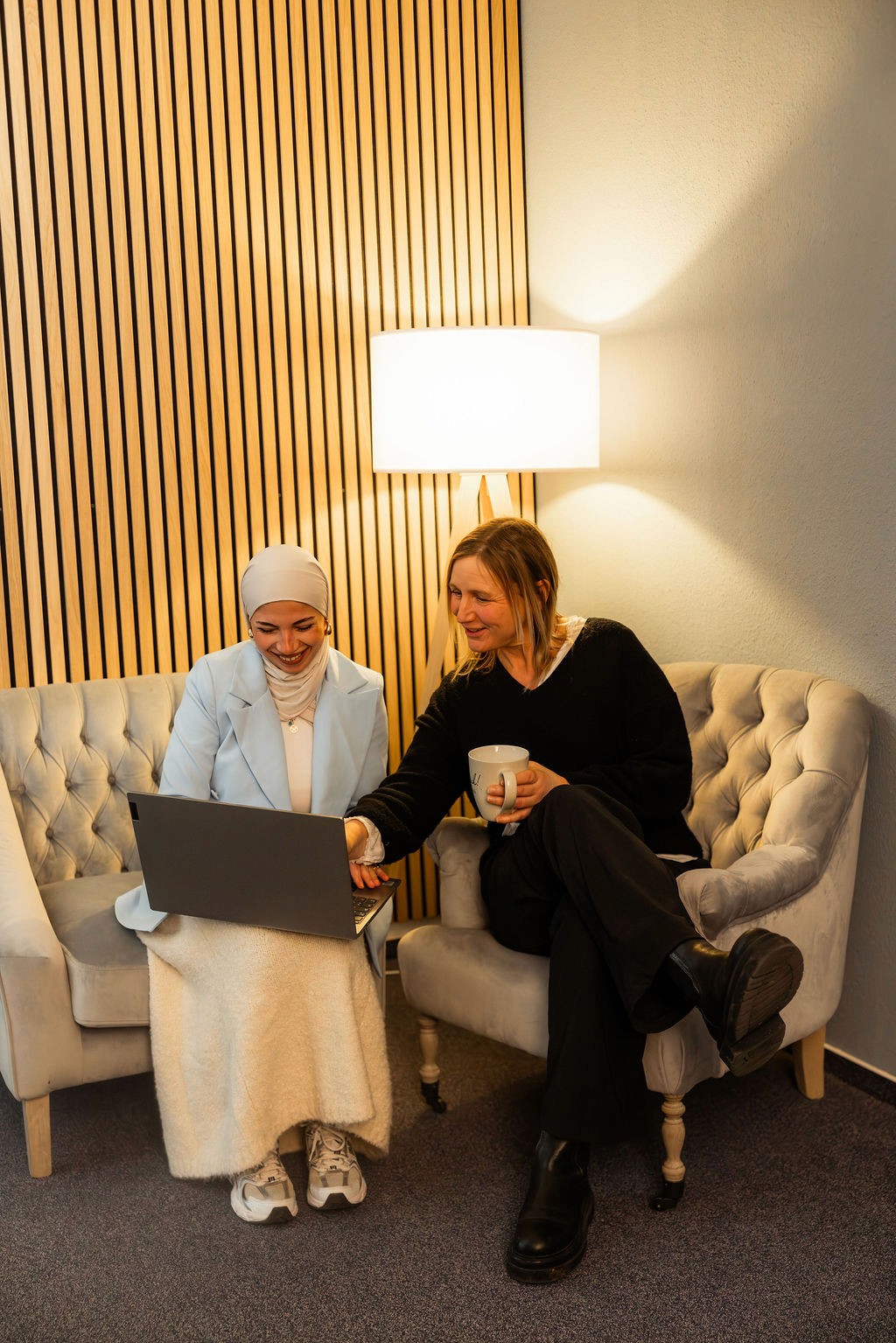 Coach explaining something to an athlete