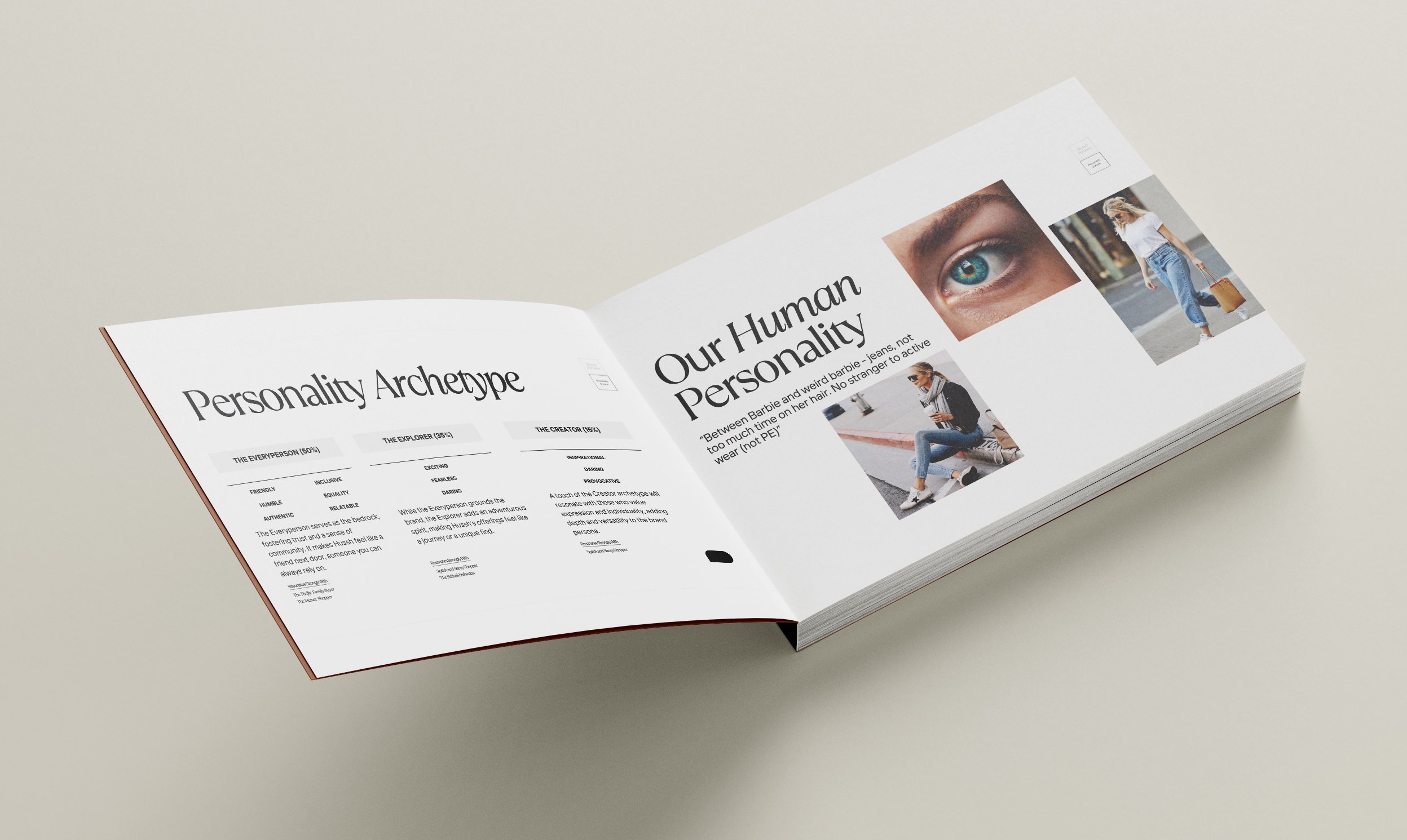 mockup of brand book