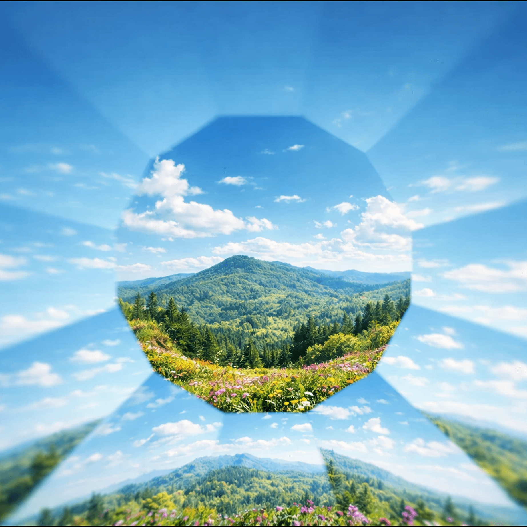 a snowy mountain range