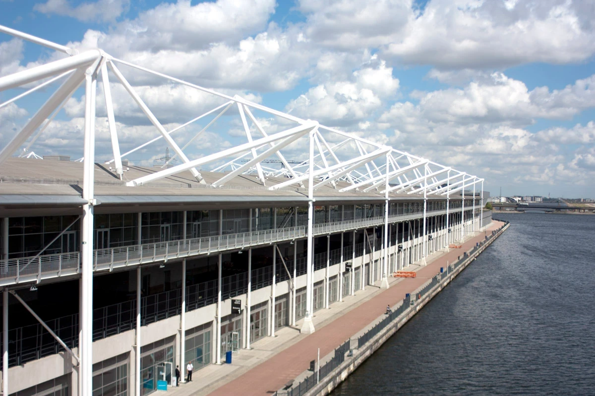 The Excel centre is just one stop from the Creative Kin podcast studio on the Elizabeth Line Custom House to Woolwich.