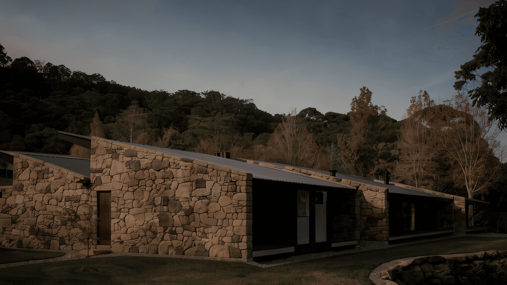 Modern house. AI-generated.