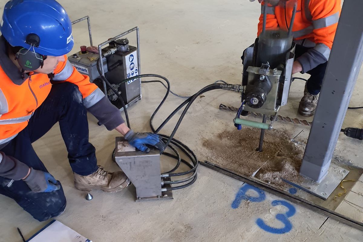 Ground strengthening to add mazzanine level at Next store