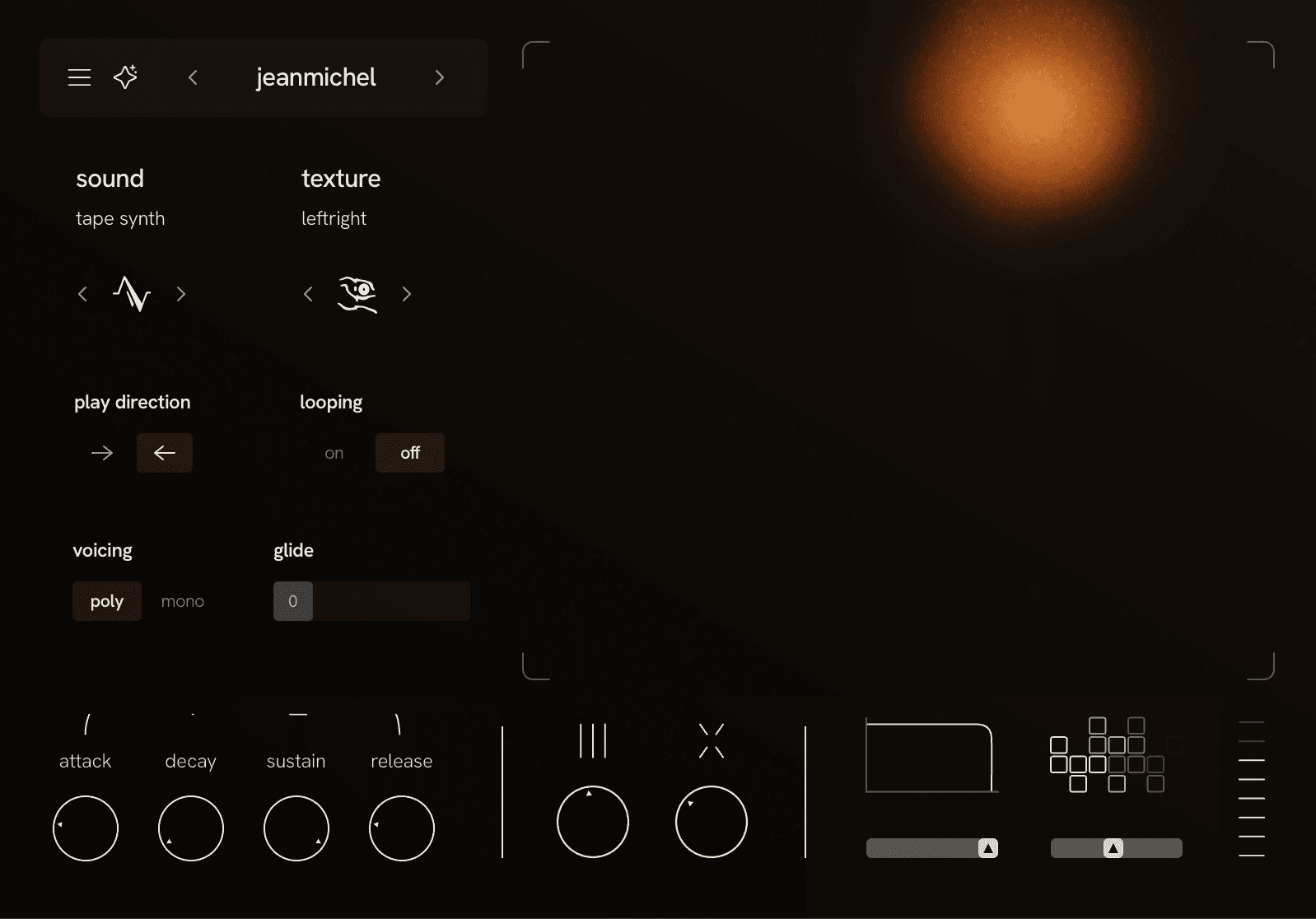 interface of the luma plugin