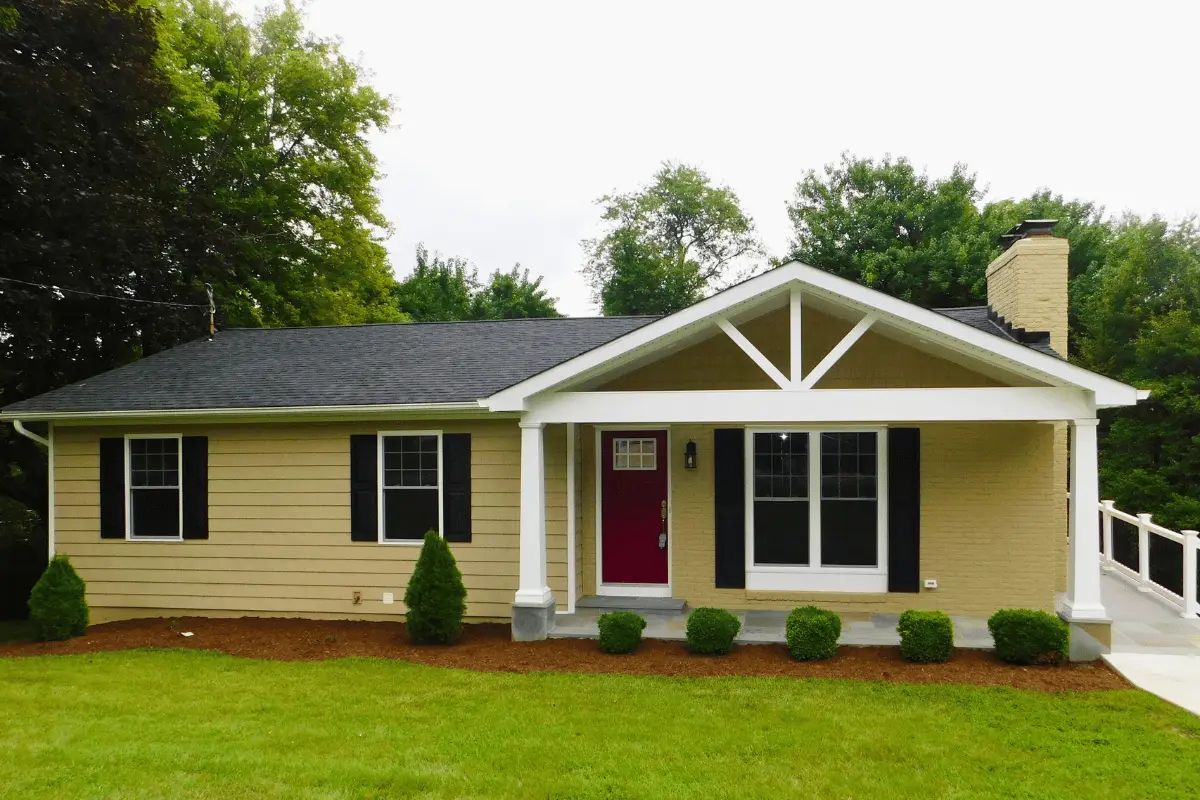 Full House Renovation - porch addition, facade change