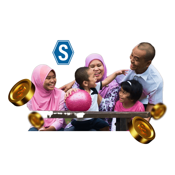 Family enjoying peace of mind with loan repayment protection.