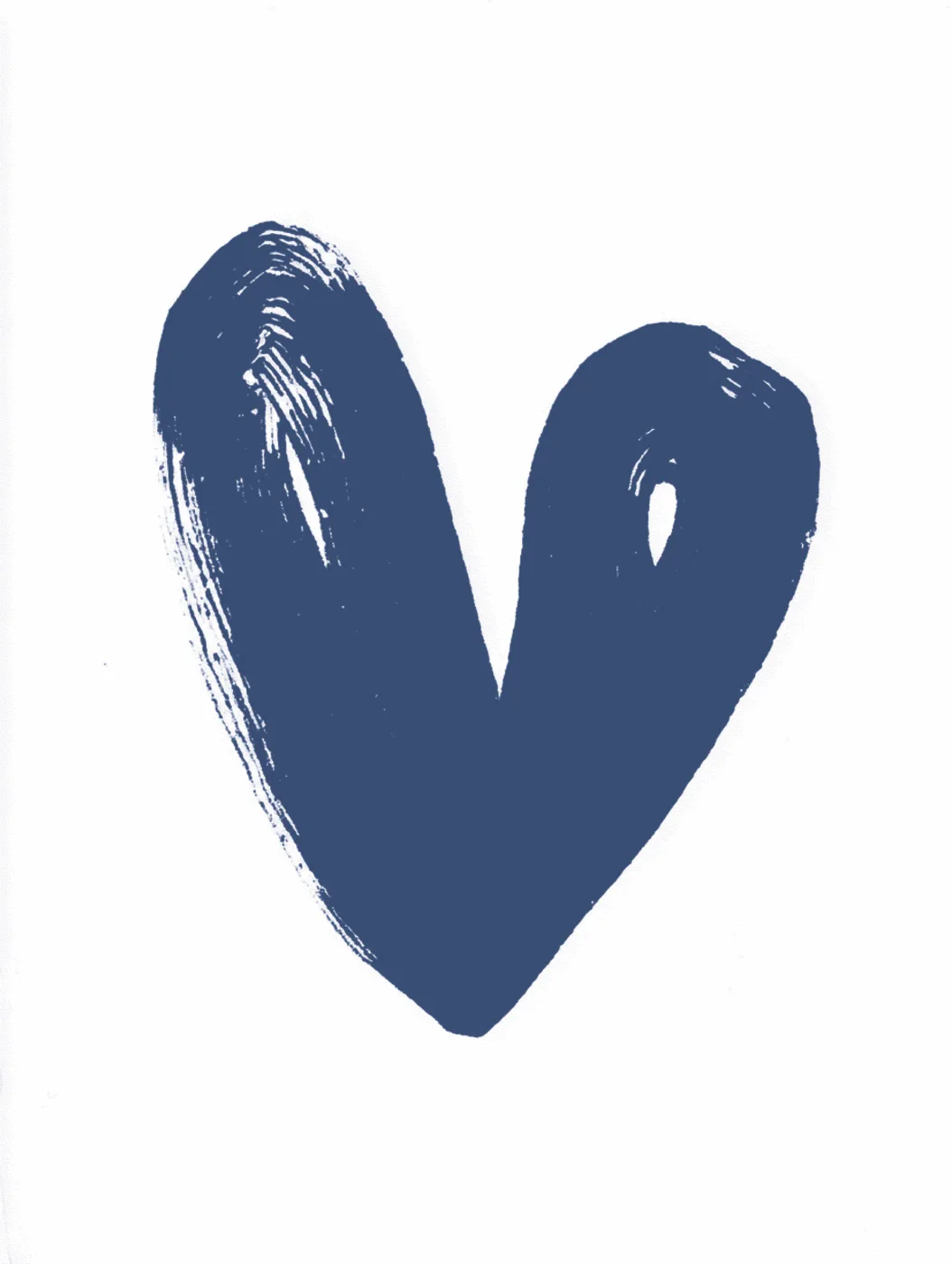 Blue heart illustration