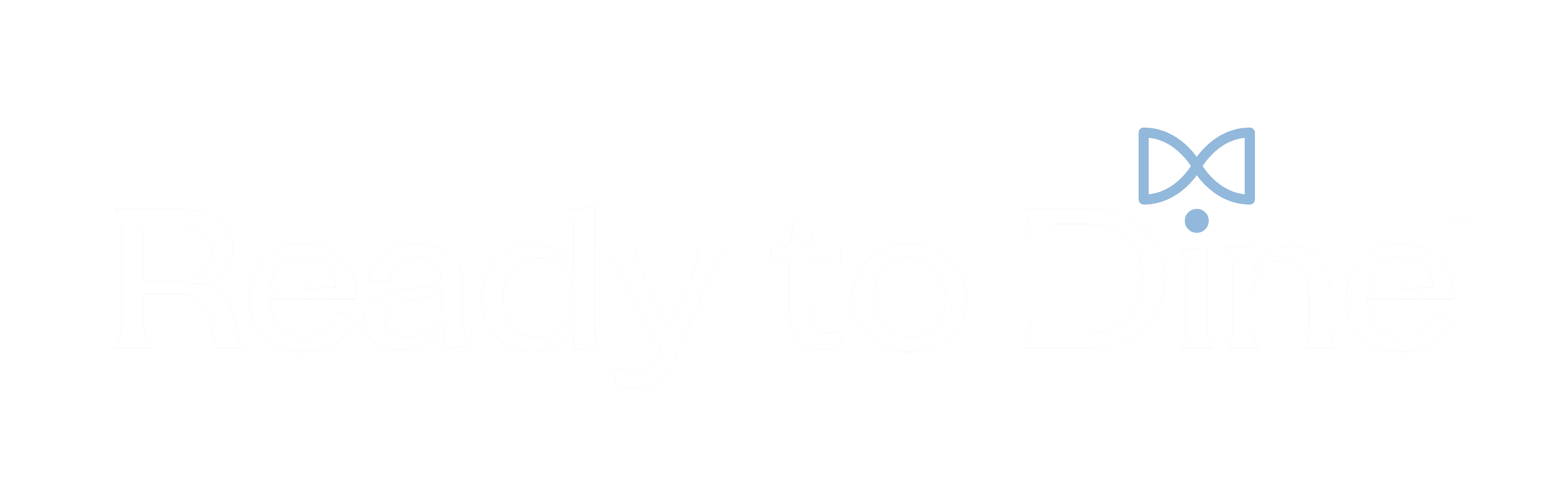 Ready to Dine Logo White