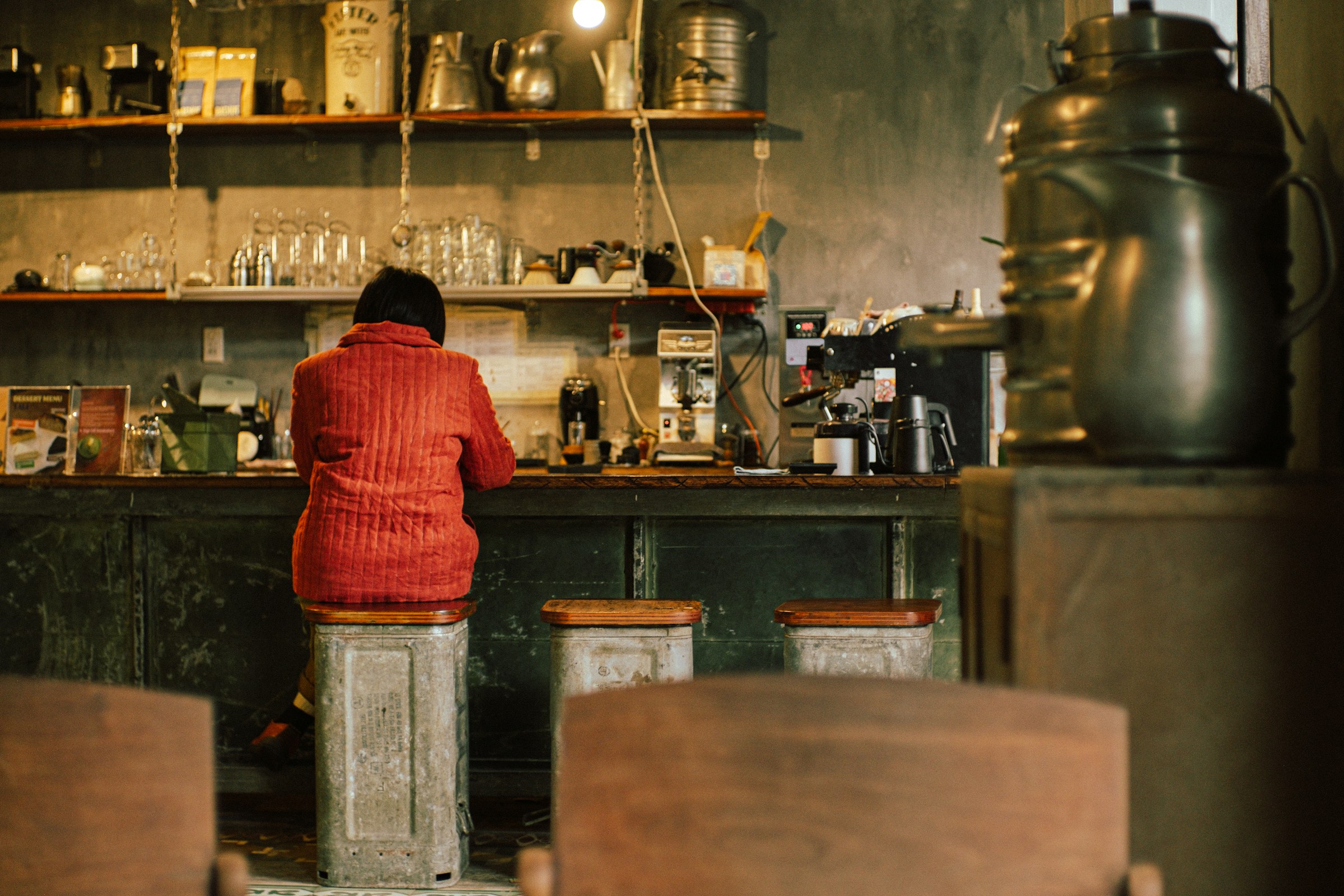 Emergency repair at a coffee shop location