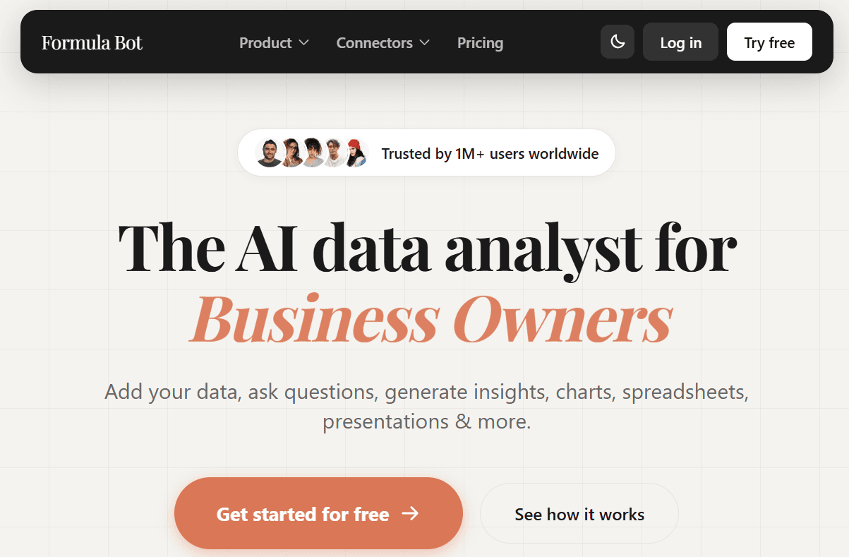formula bot - Automate Financial Data Categorization