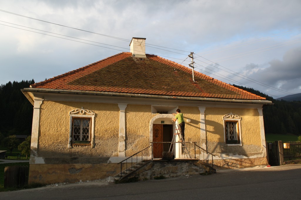 Haus gelb von außen