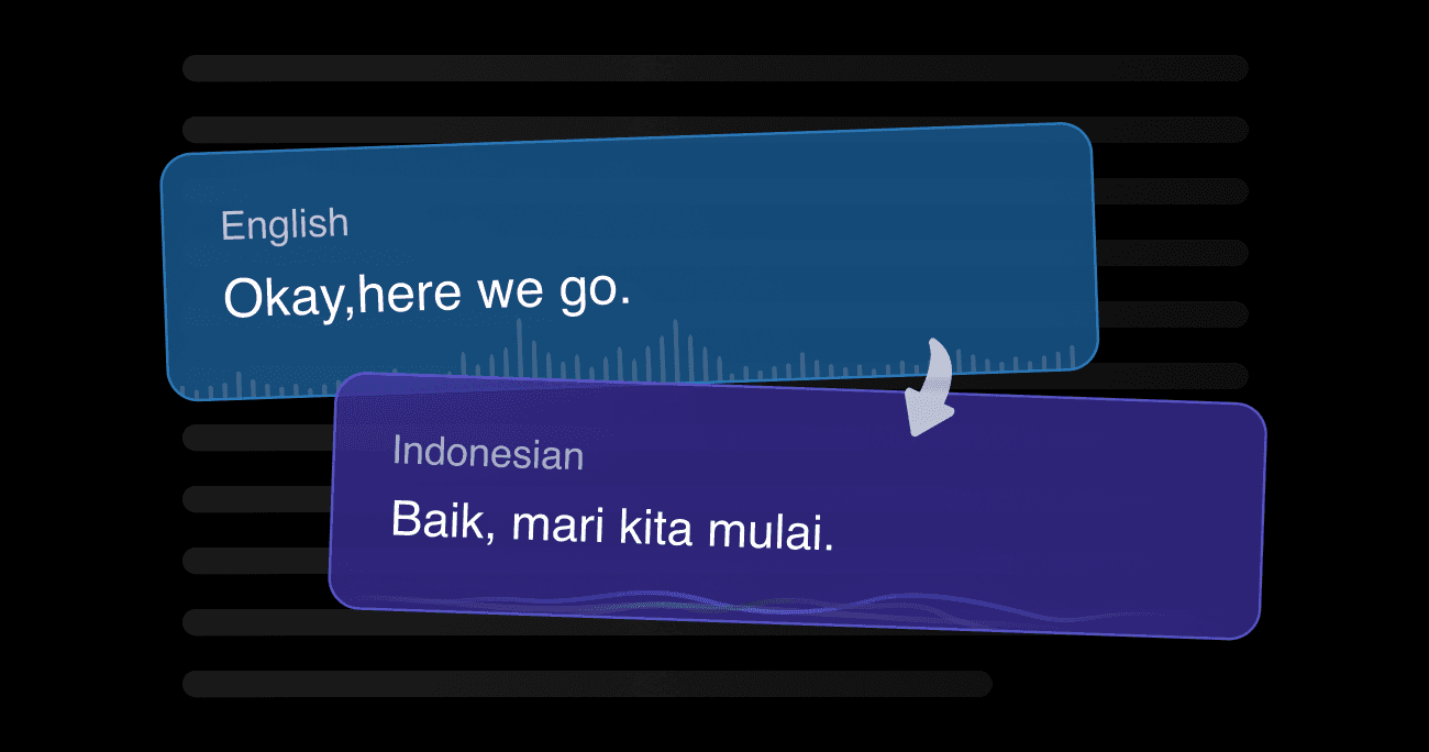 Vozo's AI video translator showing context-aware Spanish translation