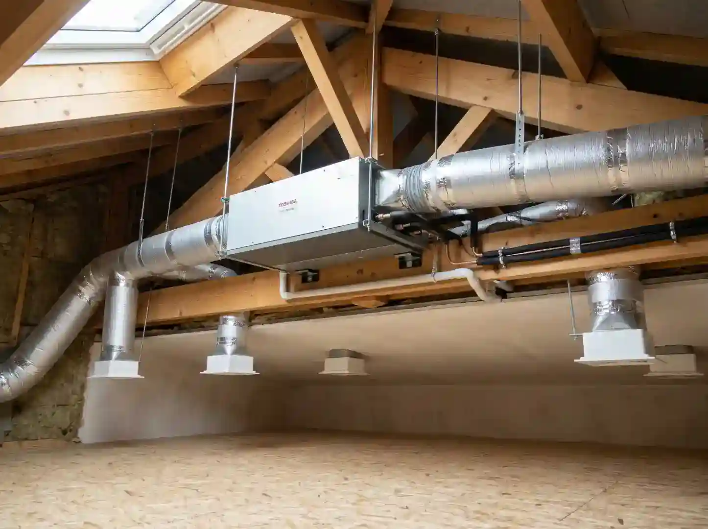 Installation d'une climatisation réversible en gainable