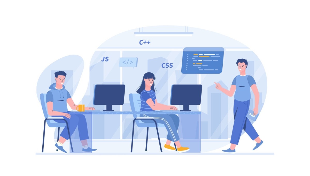 Robot and recruiter reviewing candidate profile, symbolizing Fonzi AI and Juicebox AI in smart recruiting workflows.