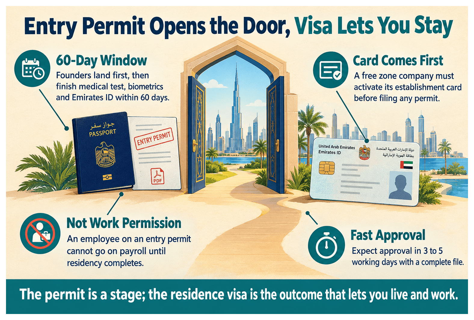 Infographic: What Is an Entry Permit and How Does It Differ From a Visa