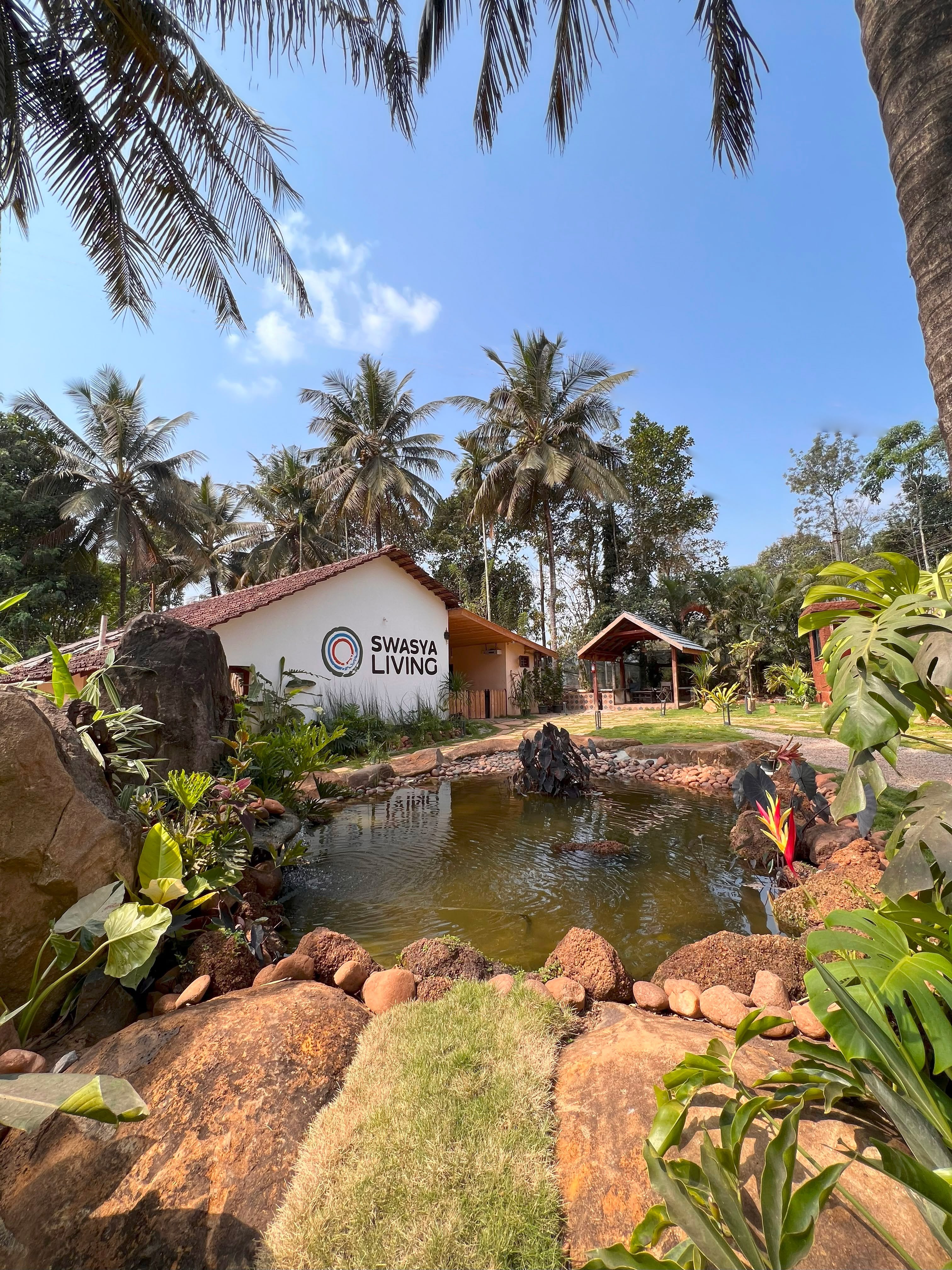 Swasya Building with a Natural Pond