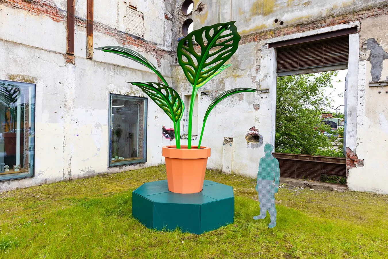Grote groene blikvanger en relaxplek in één die buiten staat