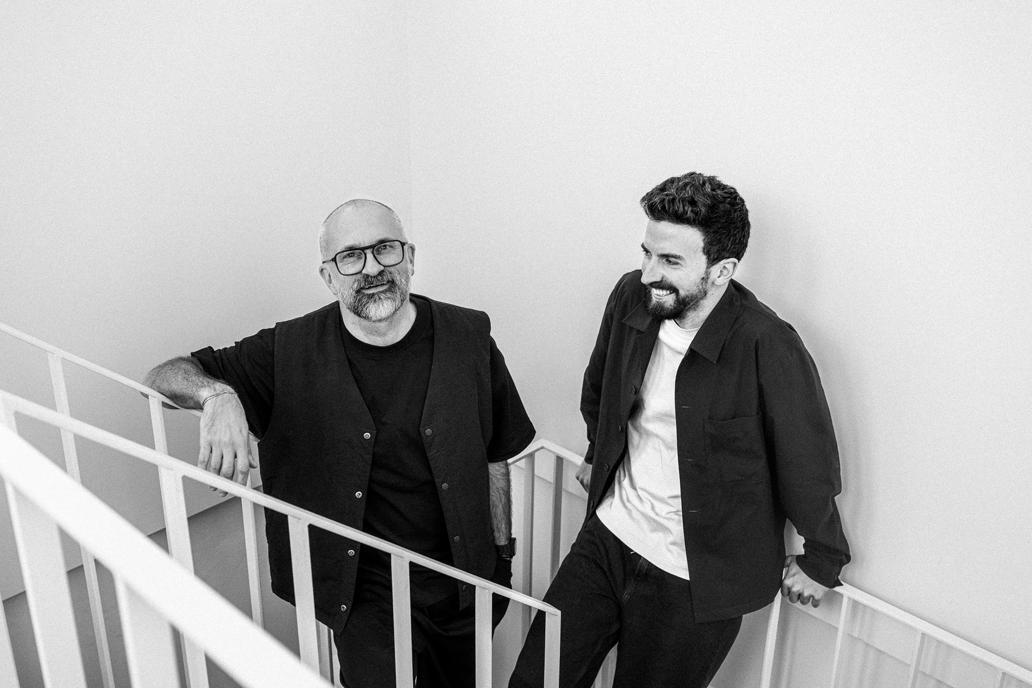 Dave Lesy & Joachim Wasteels posing at the FRHM office.