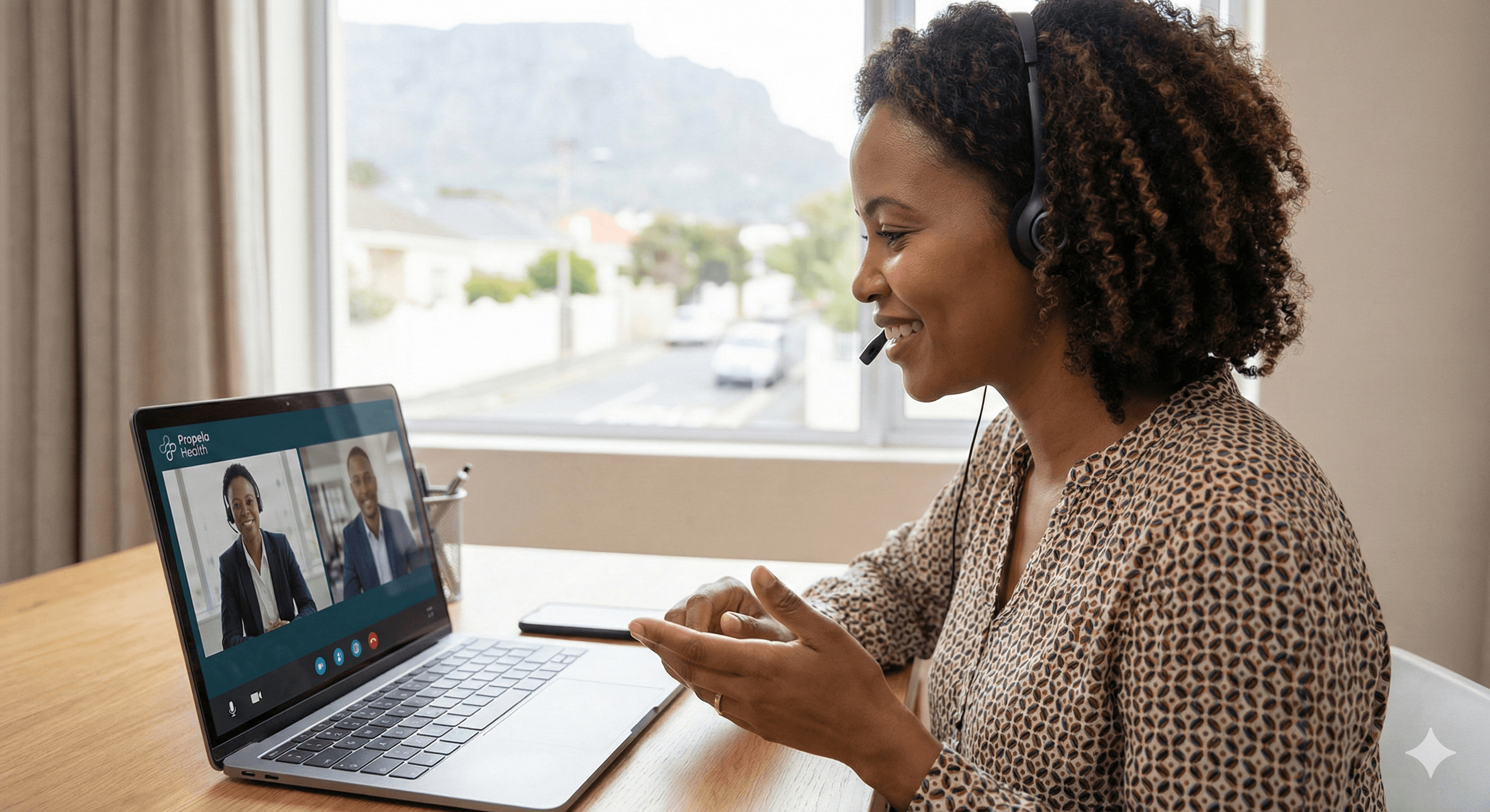 Aerial view of a winding road cutting through rocky terrain with patches of grass.