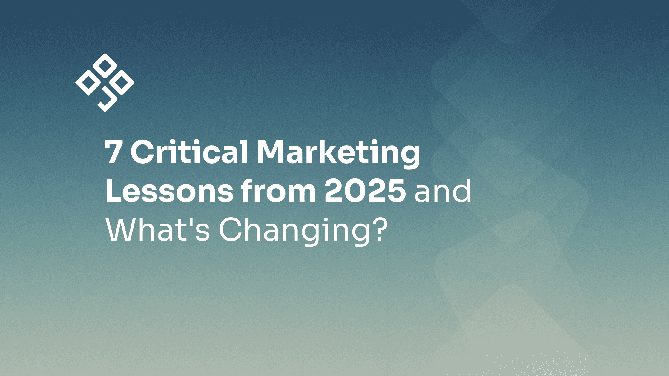 The marketing landscape in 2025 saw major shifts. Discover the 7 critical lessons learned, real data from challenger brands, and what's changing in 2026