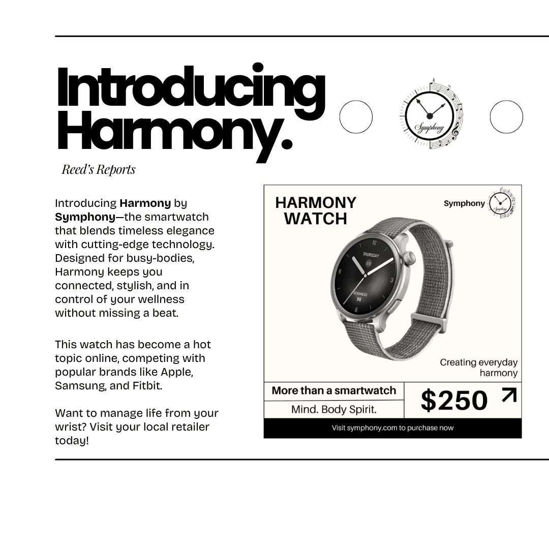 harmony watch magazine ad